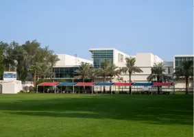 A View of the Middle &amp; High School Building from the Elementary School Field